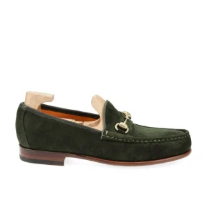 Sale Carmina MOCASSINS A BOUCLE FEMME DAIM VERT MOUSSE | MOSS