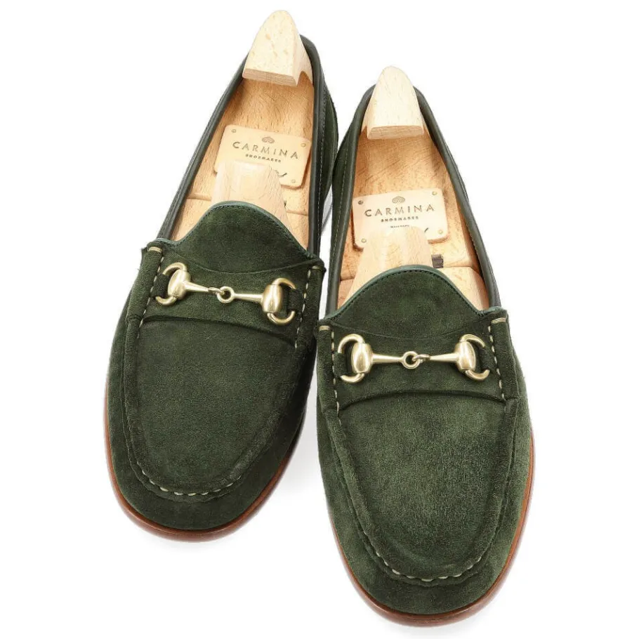 mocassins_a_boucle_femme_daim_vert_mousse__carmina_3.webp Sale Carmina MOCASSINS A BOUCLE FEMME DAIM VERT MOUSSE | MOSS