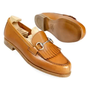 New Carmina MOCASSINS A BOUCLE FEMME VIKING CUIR | TANNED