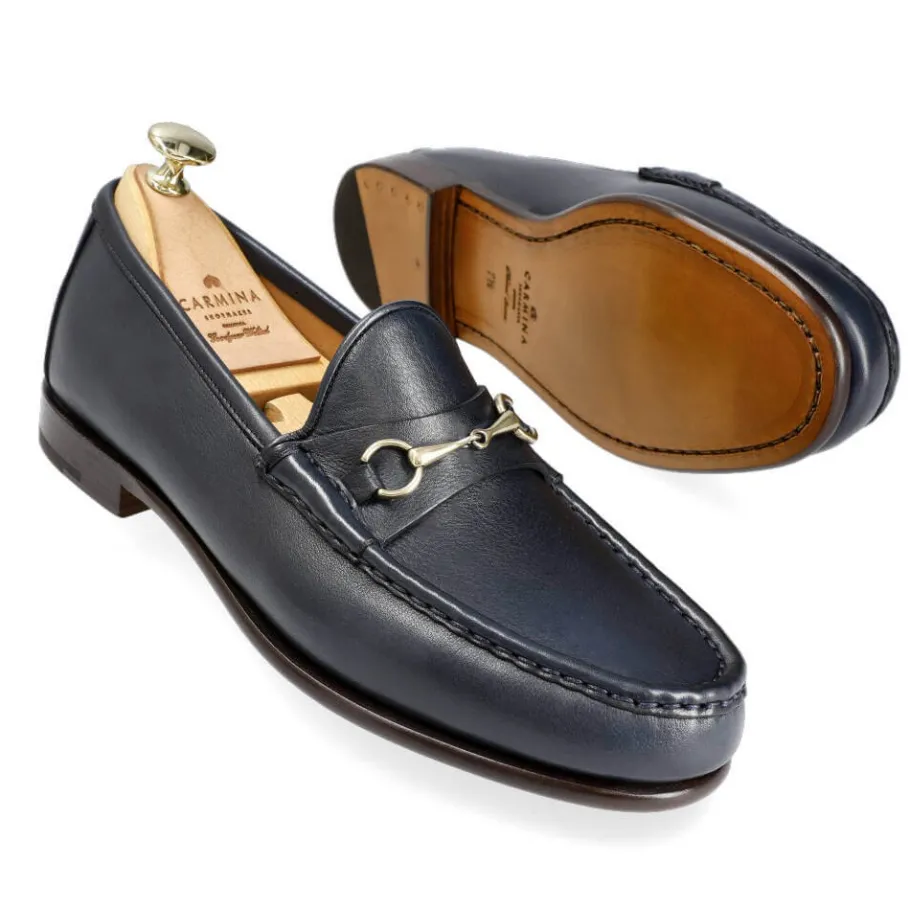 mocassins_a_boucle_rusticalf_blue_marine__carmina_1.webp Outlet Carmina MOCASSINS A BOUCLE RUSTICALF BLUE MARINE | NAVY