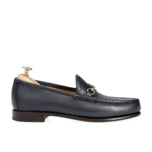 Outlet Carmina MOCASSINS A BOUCLE RUSTICALF BLUE MARINE | NAVY
