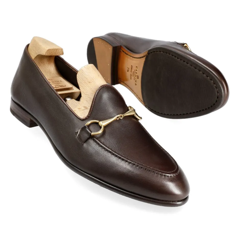 mocassins_a_boucle_rusticalf_chtain__carmina_1.webp Sale Carmina MOCASSINS A BOUCLE RUSTICALF CHÂTAIN | BROWN
