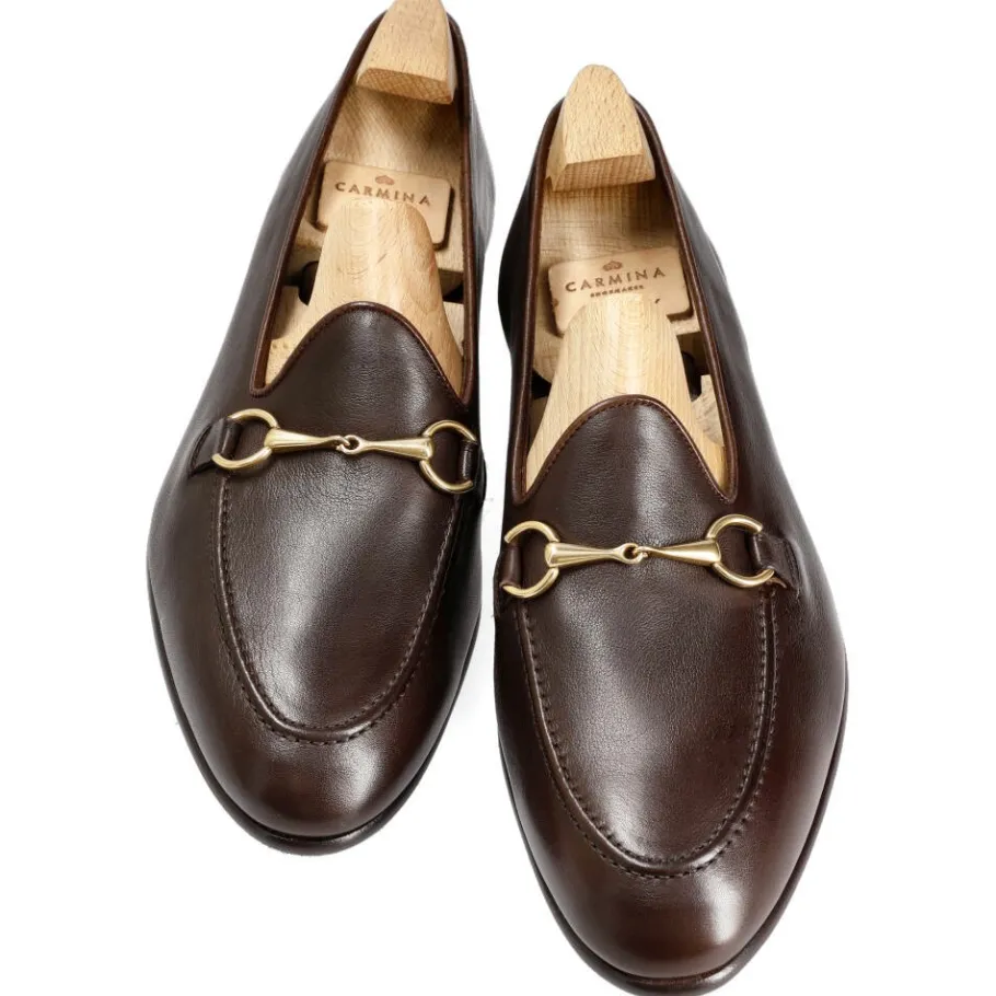 mocassins_a_boucle_rusticalf_chtain__carmina_3.webp Sale Carmina MOCASSINS A BOUCLE RUSTICALF CHÂTAIN | BROWN