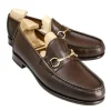 Shop Carmina MOCASSINS A BOUCLE RUSTICALF MARRON | BROWN