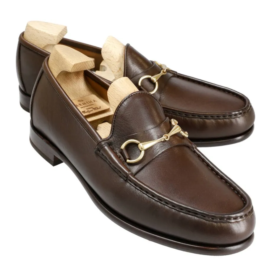 mocassins_a_boucle_rusticalf_marron__carmina_0.webp Shop Carmina MOCASSINS A BOUCLE RUSTICALF MARRON | BROWN