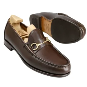 Shop Carmina MOCASSINS A BOUCLE RUSTICALF MARRON | BROWN