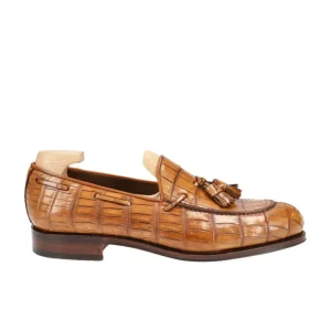 Hot Carmina MOCASSINS A GLAND ALLIGATOR CUIR | TANNED