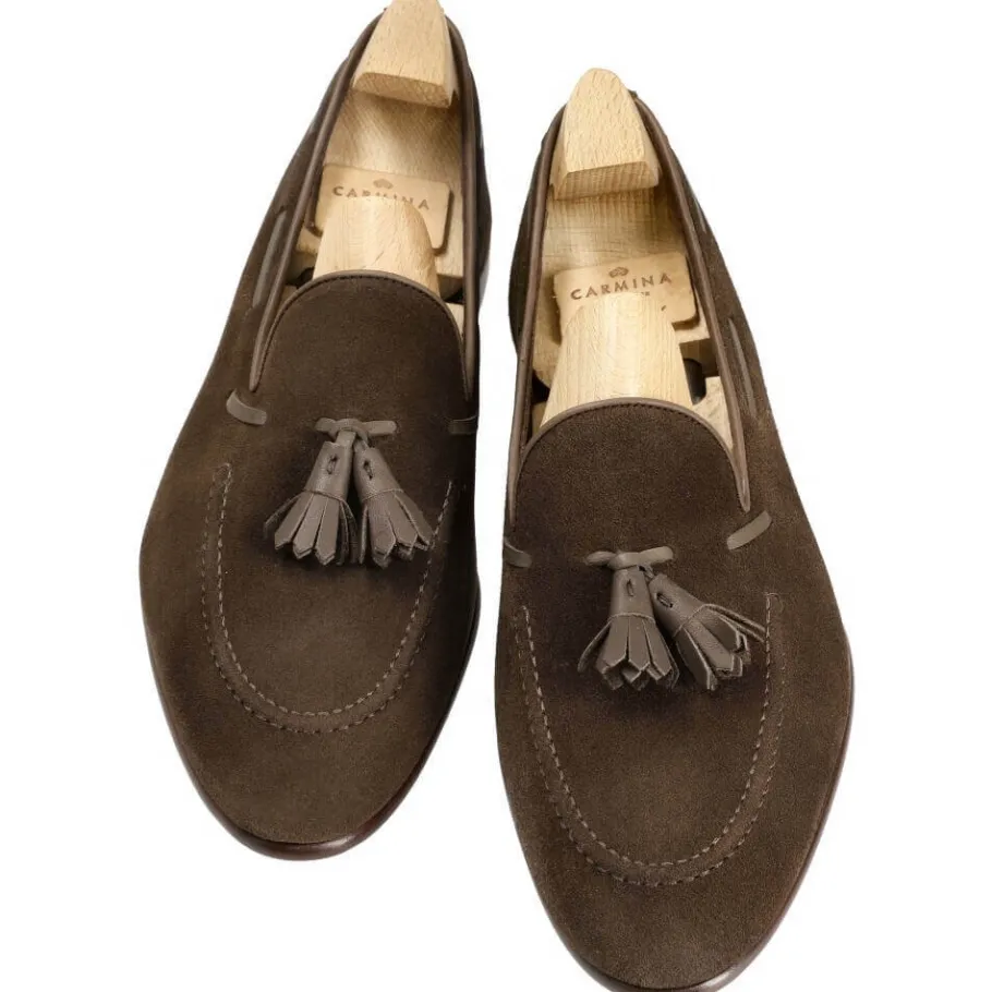 mocassins_a_gland_brun_daim__carmina_3.webp Clearance Carmina MOCASSINS A GLAND BRUN DAIM | BROWN