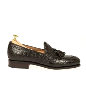 Cheap Carmina MOCASSINS A GLAND CROCODILE MARRON | BROWN