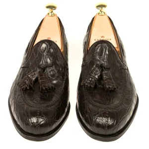 Cheap Carmina MOCASSINS A GLAND CROCODILE MARRON | BROWN