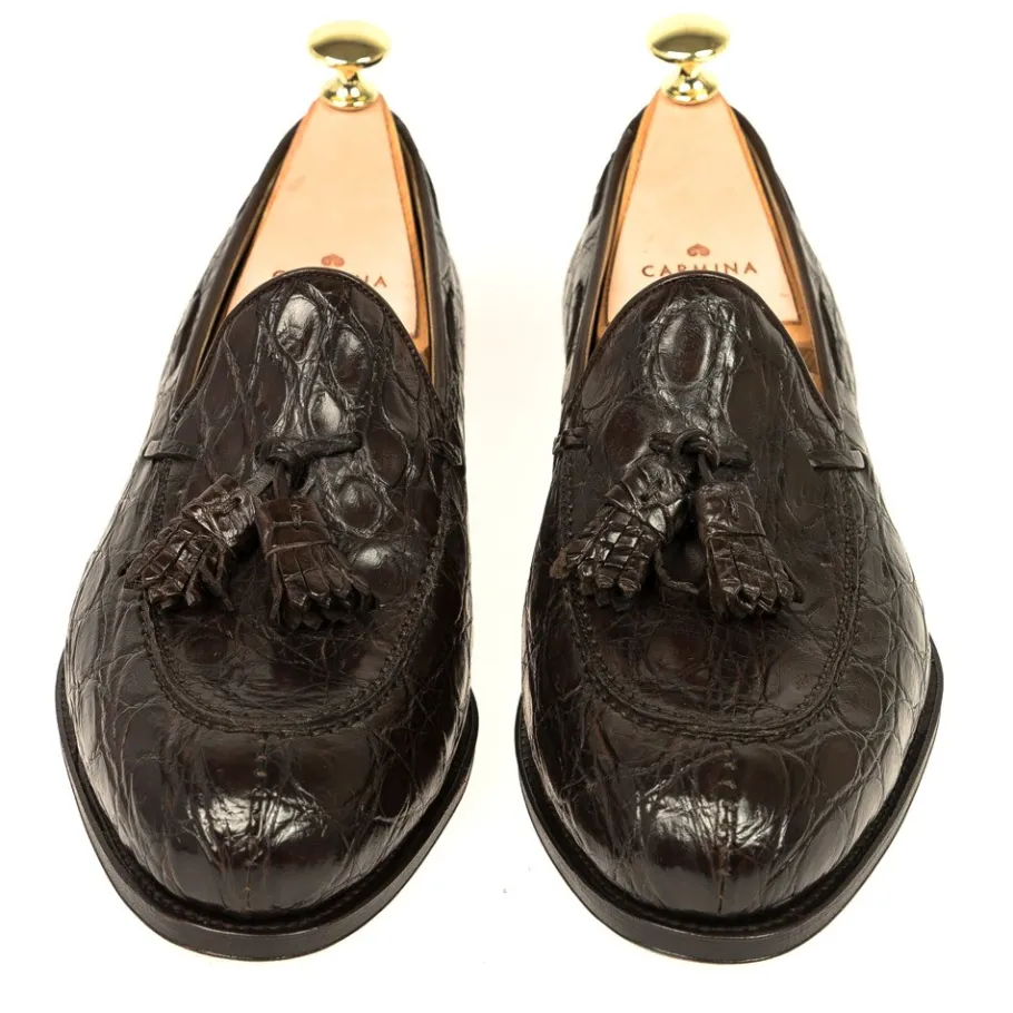 mocassins_a_gland_crocodile_marron__carmina_3.webp Cheap Carmina MOCASSINS A GLAND CROCODILE MARRON | BROWN