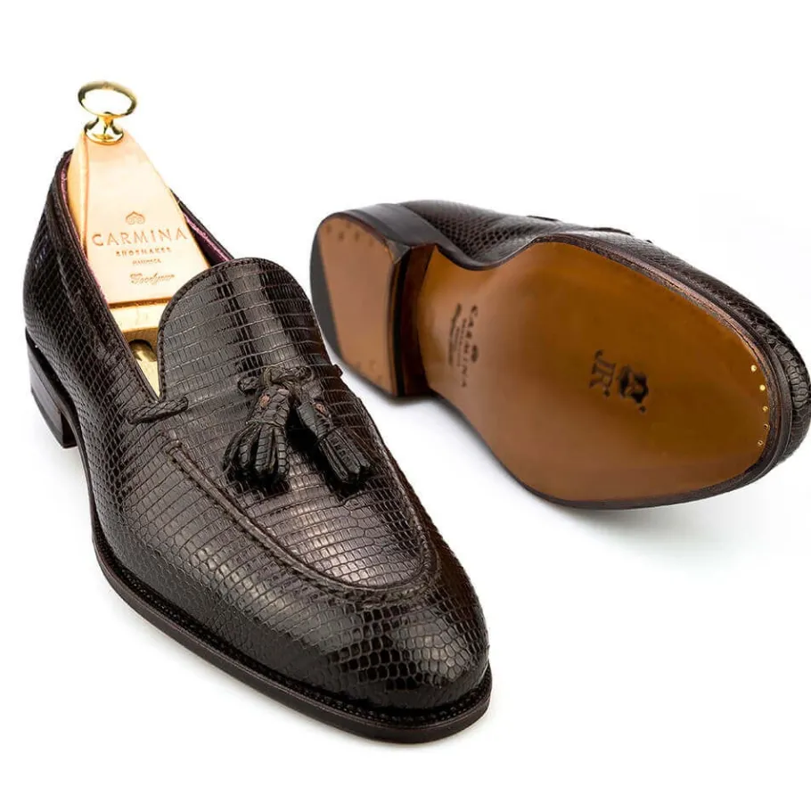 mocassins_a_gland_lezard_marron__carmina_1.webp Store Carmina MOCASSINS A GLAND LEZARD MARRON |