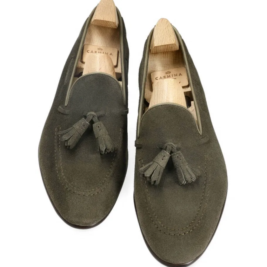 mocassins_a_gland_loden_daim__carmina_3.webp Flash Sale Carmina MOCASSINS A GLAND DAIM | LODEN