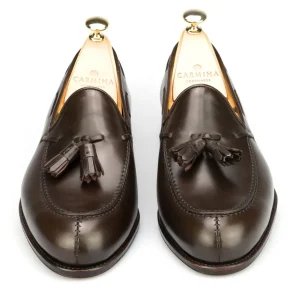 Clearance Carmina MOCASSINS A GLAND MARRON BOXCALF | BROWN