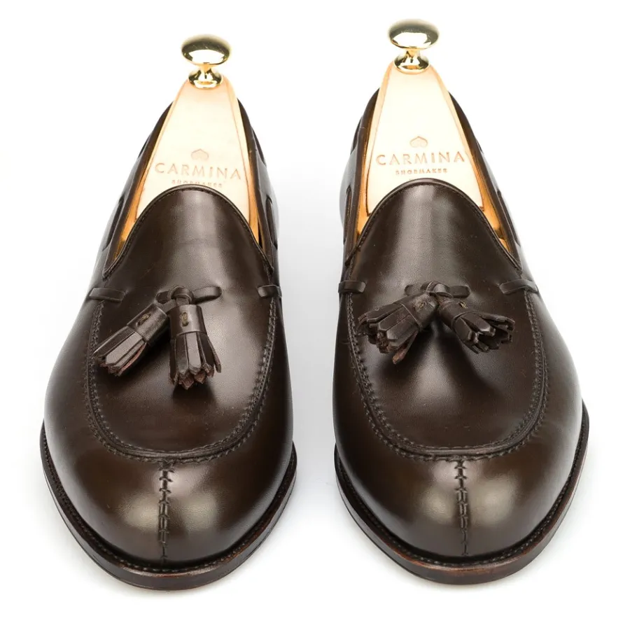mocassins_a_gland_marron_boxcalf__carmina_3.webp Clearance Carmina MOCASSINS A GLAND MARRON BOXCALF | BROWN