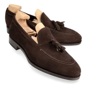 Online Carmina MOCASSINS A GLAND MARRON DAIM | BROWN