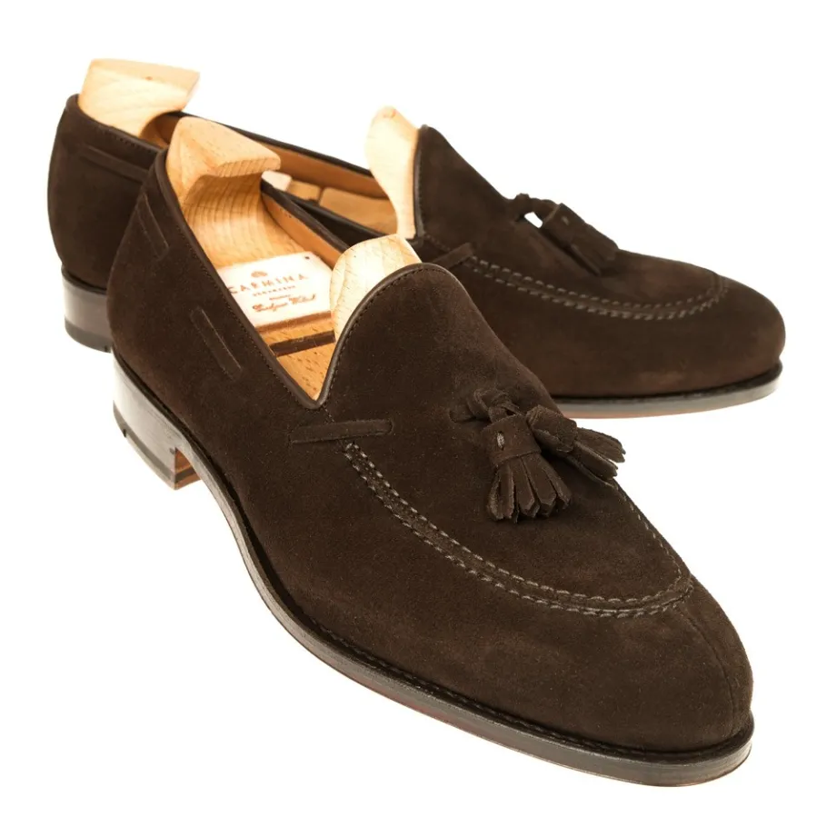 mocassins_a_gland_marron_daim__carmina_0.webp Outlet Carmina MOCASSINS A GLAND MARRON DAIM | BROWN