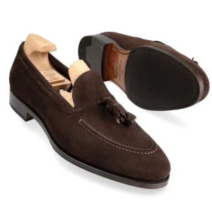 Online Carmina MOCASSINS A GLAND MARRON DAIM | BROWN
