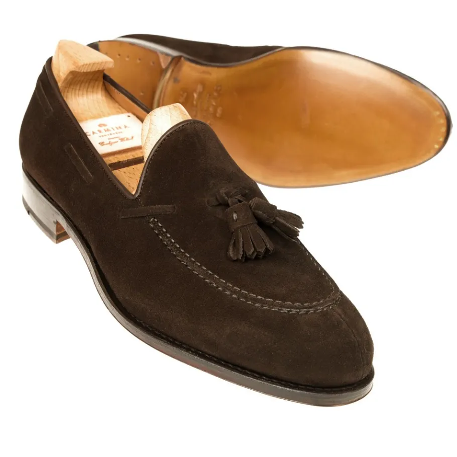 mocassins_a_gland_marron_daim__carmina_1.webp Outlet Carmina MOCASSINS A GLAND MARRON DAIM | BROWN
