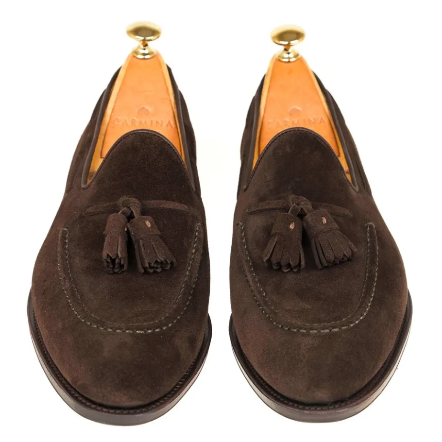 mocassins_a_gland_marron_daim__carmina_3-2.webp Fashion Carmina MOCASSINS A GLAND MARRON DAIM | BROWN