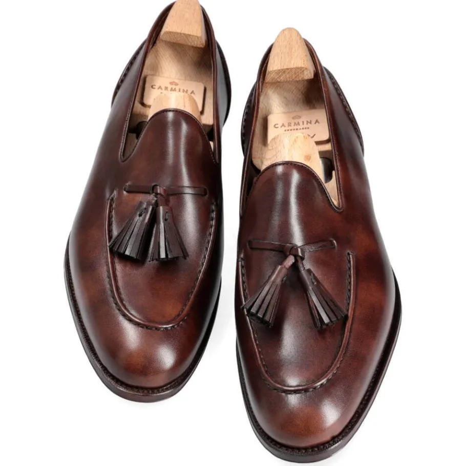mocassins_a_gland_marron_museum__carmina_3.webp Fashion Carmina MOCASSINS A GLAND MARRON MUSEUM | BROWN