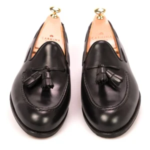 Cheap Carmina MOCASSINS A GLAND NOIR BOXCALF | BLACK