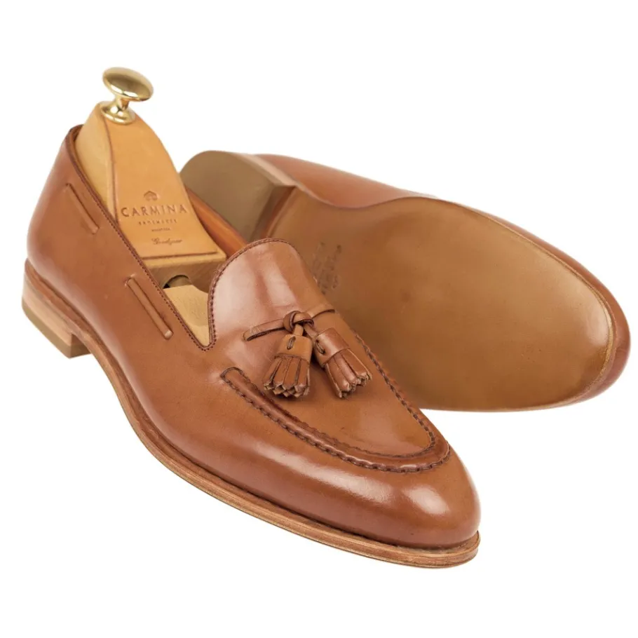 mocassins_a_glands_femme_cordovan_naturel_carmina_1.webp Hot Carmina MOCASSINS A GLANDS FEMME CORDOVAN NATUREL | NATURAL