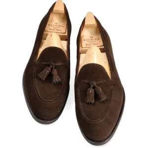 Best Sale Carmina MOCASSINS A GLANDS FEMME DAIM MARRON | BROWN