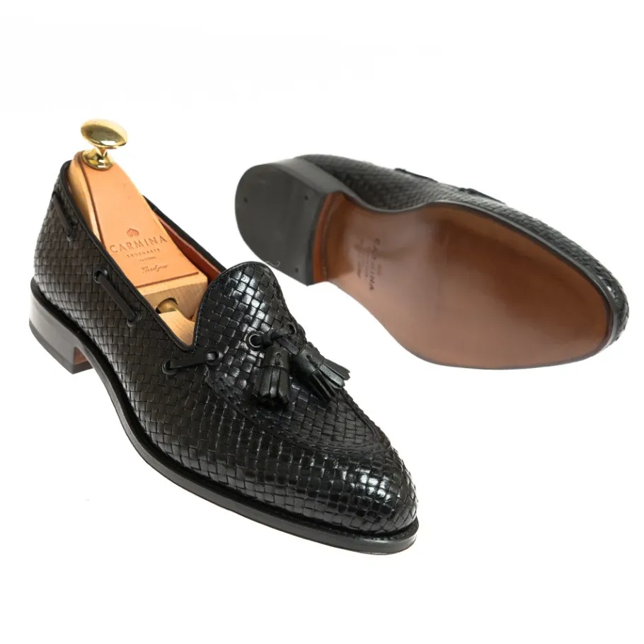 mocassins_a_glands_femme_tresse_noir_carmina_1.webp Cheap Carmina MOCASSINS A GLANDS FEMME TRESSE NOIR | BLACK