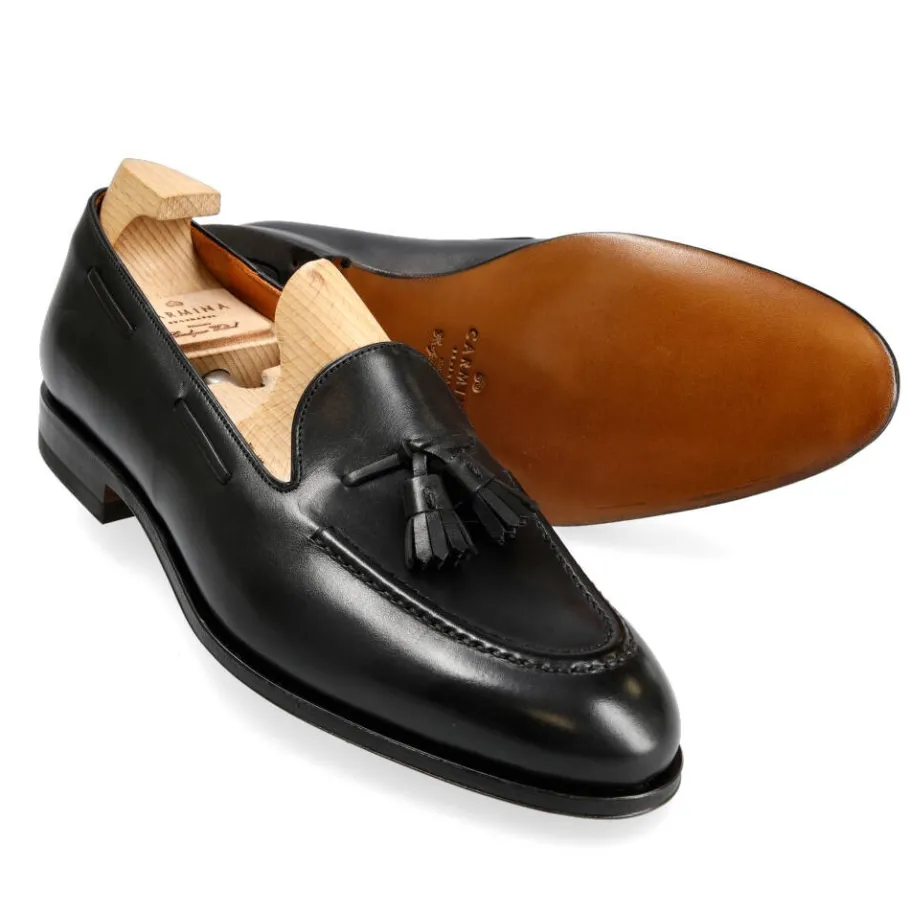 mocassins_a_glands_femme_vitello_noir_carmina_1.webp Sale Carmina MOCASSINS A GLANDS FEMME VITELLO NOIR | BLACK