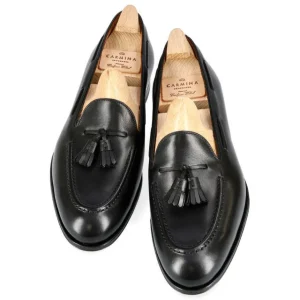 Sale Carmina MOCASSINS A GLANDS FEMME VITELLO NOIR | BLACK