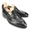 Best Sale Carmina MOCASSINS ANTIFAZ ALLIGATOR NOIR | BLACK