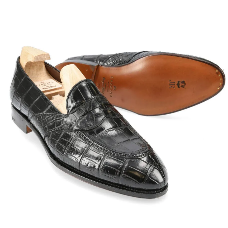 mocassins_antifaz_alligator_noir__carmina_1.webp Best Sale Carmina MOCASSINS ANTIFAZ ALLIGATOR NOIR | BLACK
