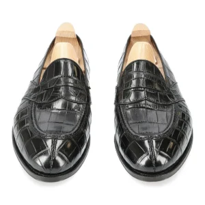 Best Sale Carmina MOCASSINS ANTIFAZ ALLIGATOR NOIR | BLACK