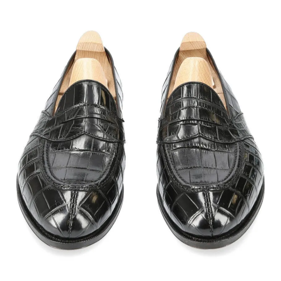 mocassins_antifaz_alligator_noir__carmina_3.webp Best Sale Carmina MOCASSINS ANTIFAZ ALLIGATOR NOIR | BLACK