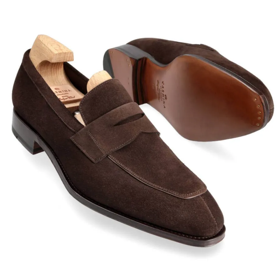 mocassins_antifaz_daim_marron__carmina_1.webp Sale Carmina MOCASSINS ANTIFAZ DAIM MARRON | BROWN