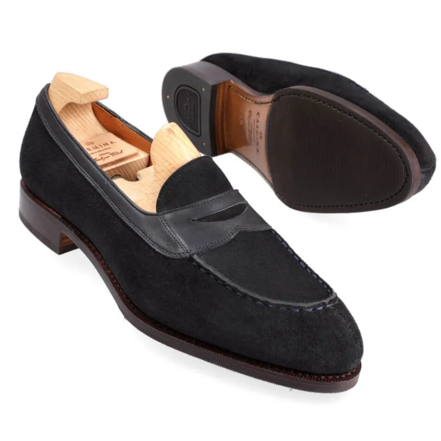 mocassins_antifaz_femme_daim_marine_carmina_1.webp Outlet Carmina MOCASSINS ANTIFAZ FEMME DAIM MARINE | NAVY