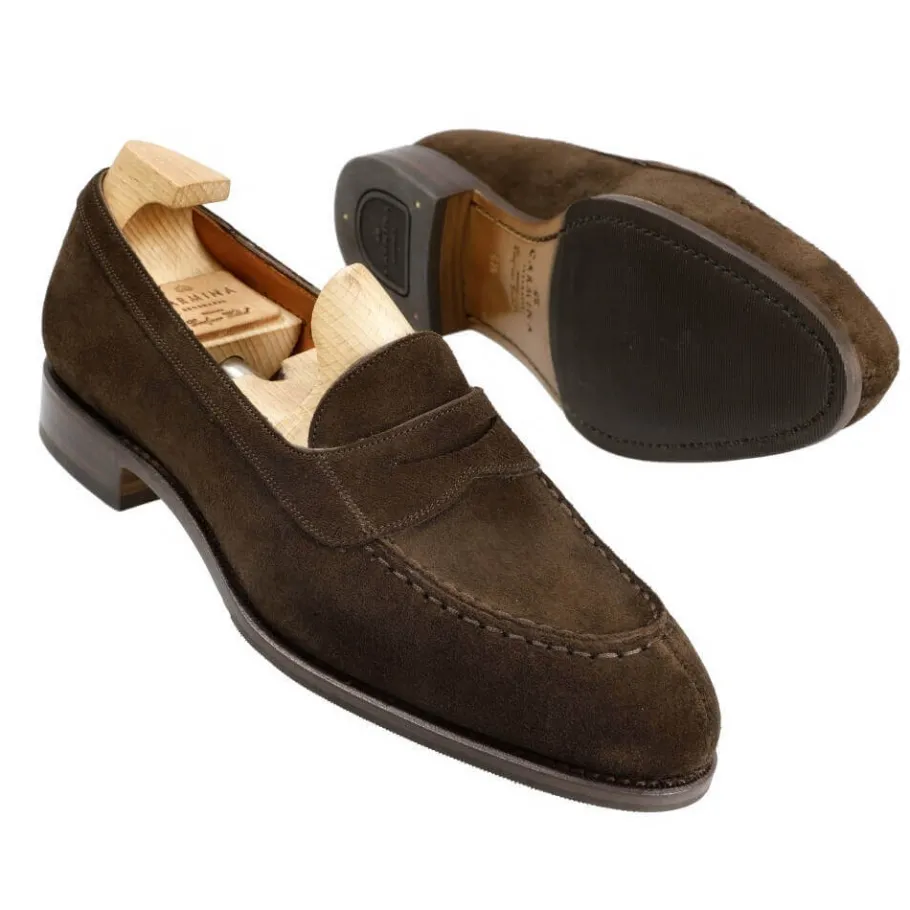 mocassins_antifaz_femme_daim_marron_carmina_1.webp Clearance Carmina MOCASSINS ANTIFAZ FEMME DAIM MARRON | BROWN