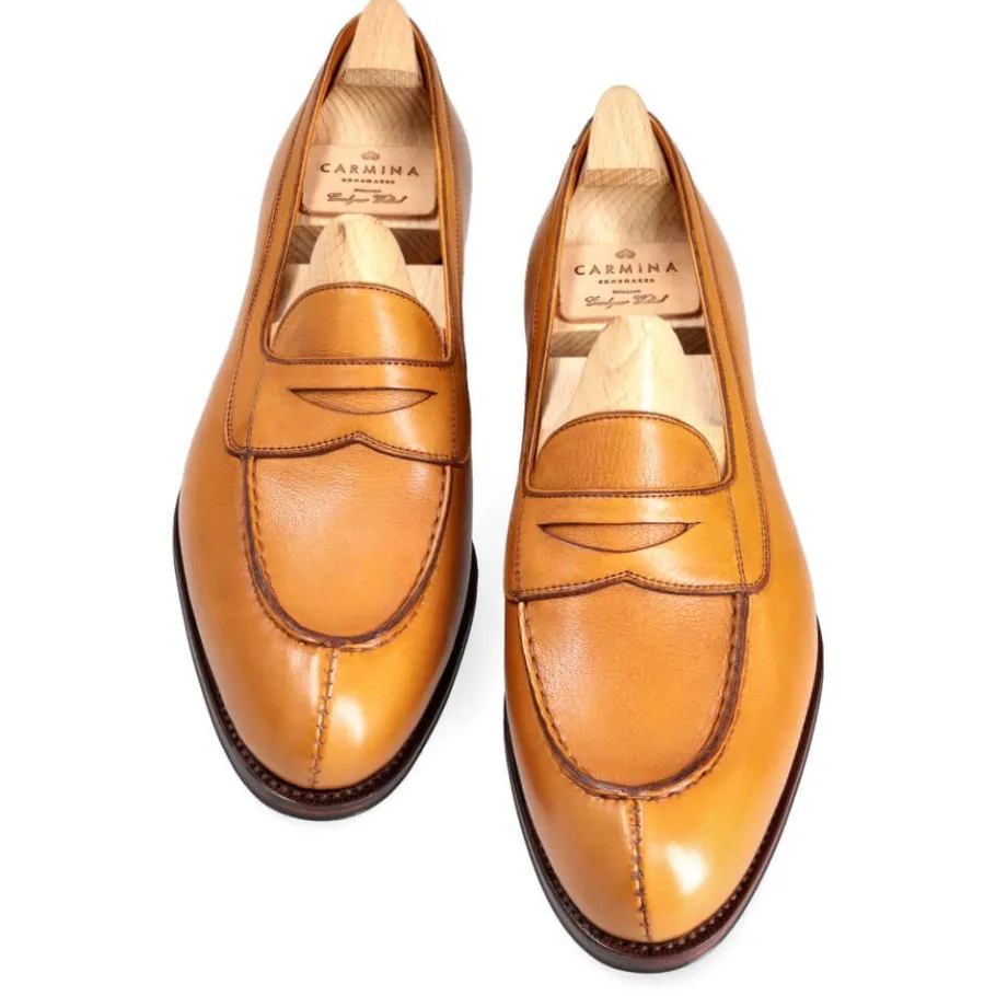 mocassins_antifaz_femme_rusticalf_tan_carmina_3.webp New Carmina MOCASSINS ANTIFAZ FEMME RUSTICALF TAN | TANNED