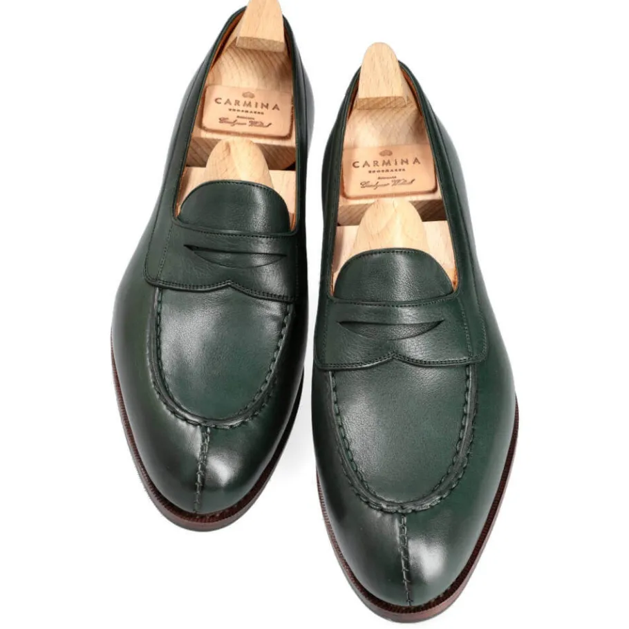 mocassins_antifaz_femme_rusticalf_vert_carmina_3.webp Discount Carmina MOCASSINS ANTIFAZ FEMME RUSTICALF VERT | GREEN