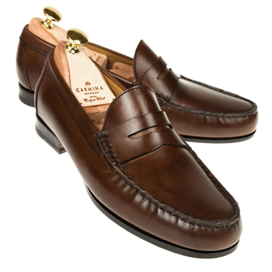 mocassins_antifaz_nuovo_calf_marron__carmina_0.webp Clearance Carmina MOCASSINS ANTIFAZ NUOVO CALF MARRON | BROWN