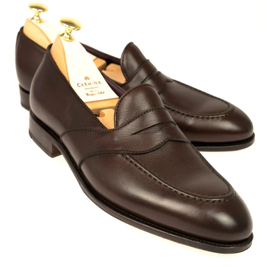 mocassins_antifaz_rusticalf_marron__carmina_0.webp Best Sale Carmina MOCASSINS ANTIFAZ RUSTICALF MARRON | BROWN