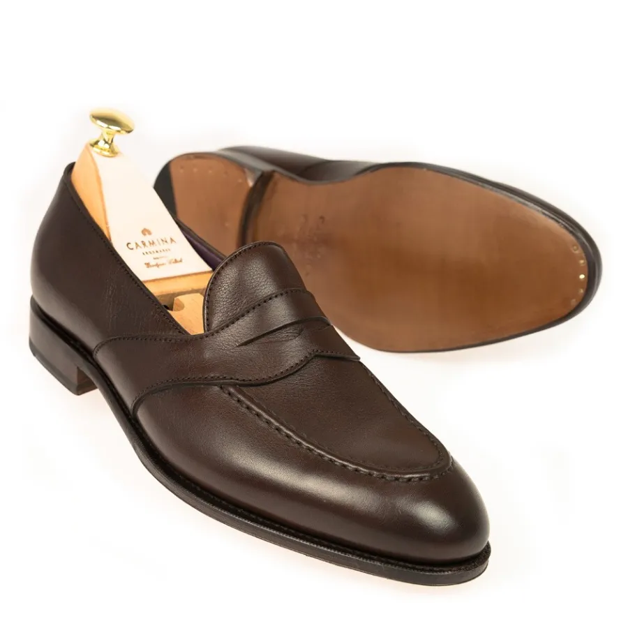 mocassins_antifaz_rusticalf_marron__carmina_1.webp Best Sale Carmina MOCASSINS ANTIFAZ RUSTICALF MARRON | BROWN