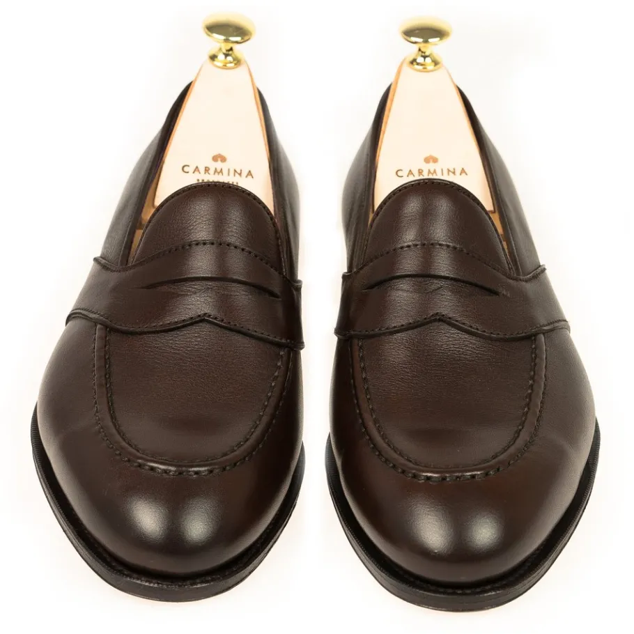 mocassins_antifaz_rusticalf_marron__carmina_3.webp Best Sale Carmina MOCASSINS ANTIFAZ RUSTICALF MARRON | BROWN