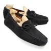 Fashion Carmina MOCASSINS AVEC NOEUD FEMME DAIM MARINE | NAVY