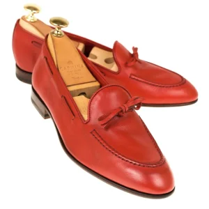 Store Carmina MOCASSINS AVEC NOEUD FEMME RUSTICALF ROUGE | RED