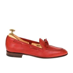 Store Carmina MOCASSINS AVEC NOEUD FEMME RUSTICALF ROUGE | RED