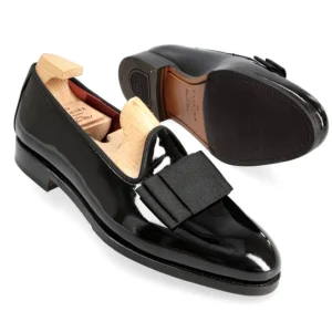 Clearance Carmina MOCASSINS AVEC NOEUD FEMME VERNIES NOIR | BLACK