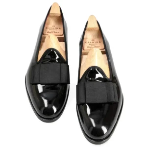 Clearance Carmina MOCASSINS AVEC NOEUD FEMME VERNIES NOIR | BLACK