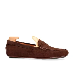 Clearance Carmina MOCASSINS DE CONDUITE EN DAIM HUMUS